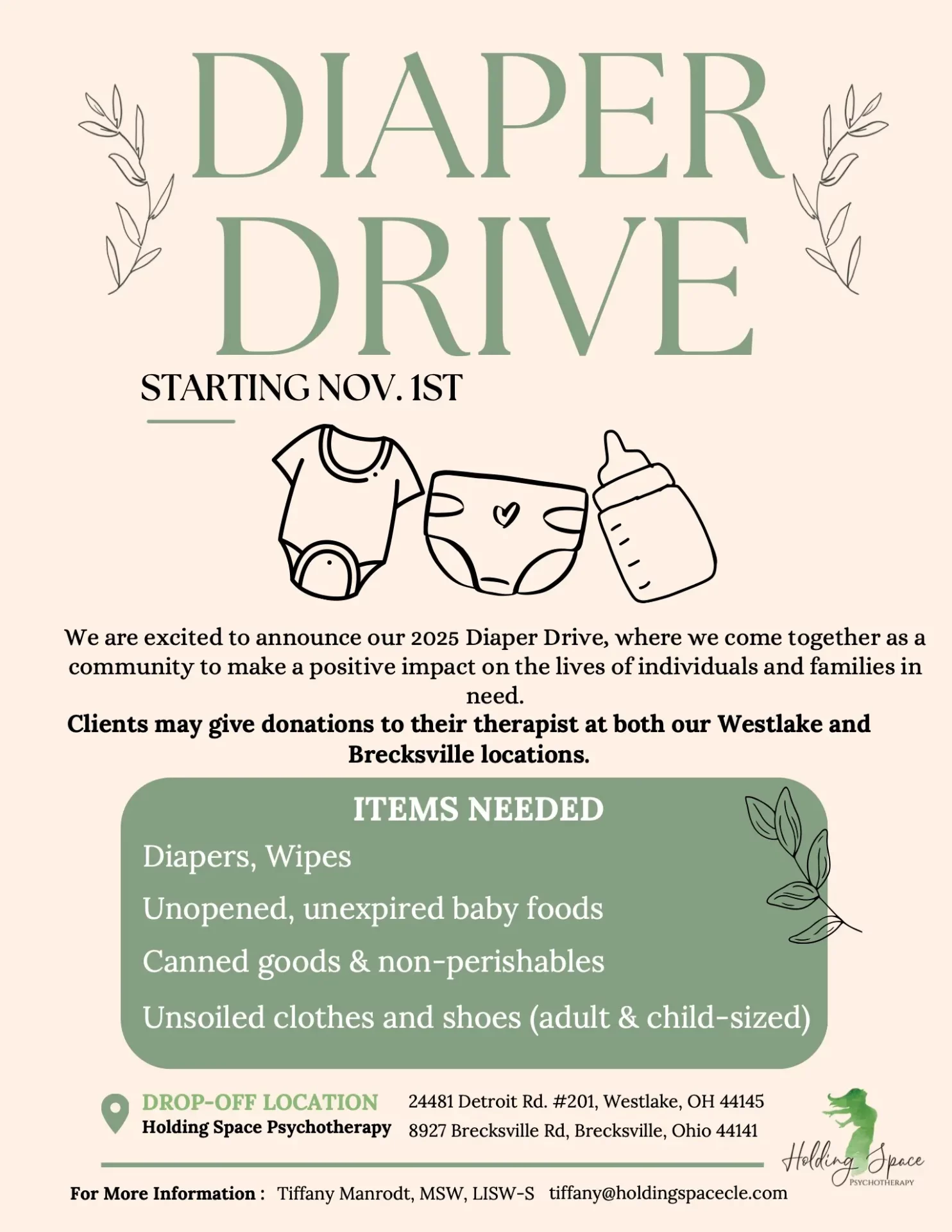 Diaper Drive flyer